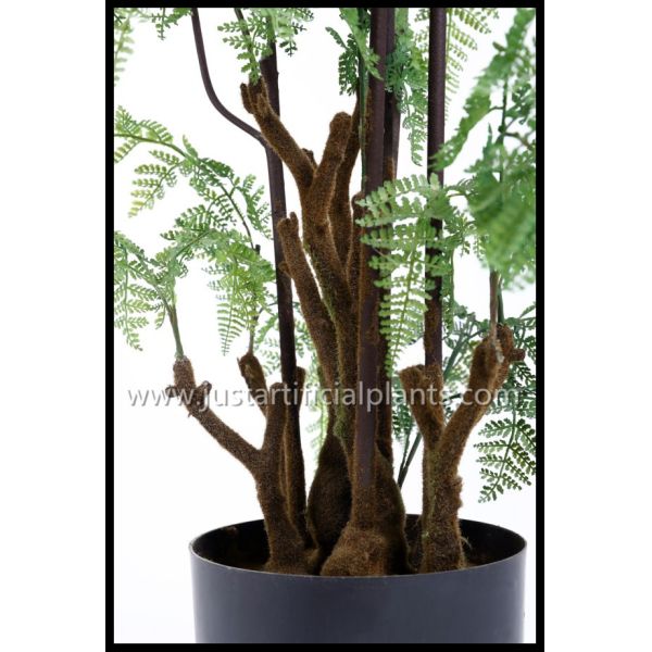 Plastic Artificial Fern Tree Lush Leaves Extremely Lifelike For Decoration