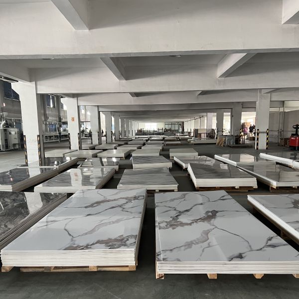 2.8mm Thickness PVC UV Marble Board for Interior Wall Decoration 1220x2800mm Exporter