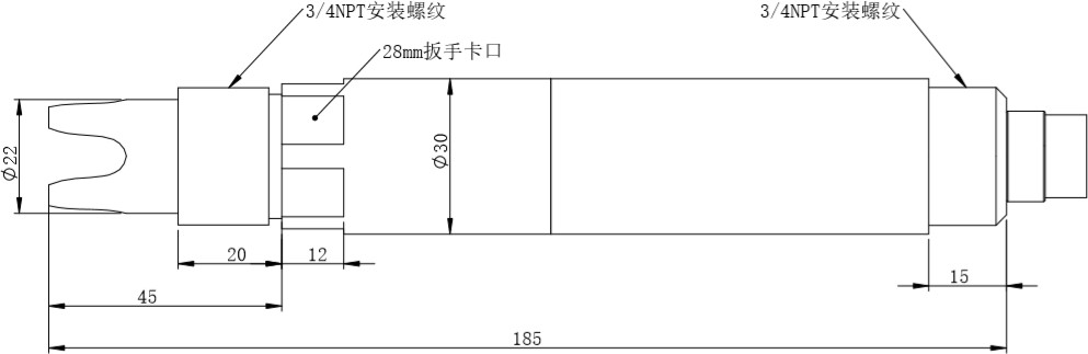 Pom Shell Residual Chlorine Sensor Used In Drinking Water