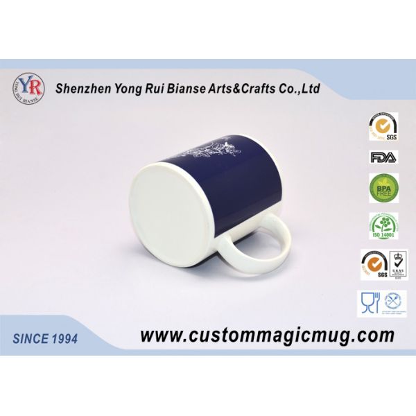 Porcelain Personalised Colour Changing Mugs , Heat Change 11oz Mugs