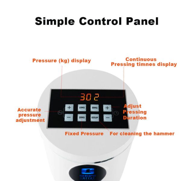 Aluminum Alloy Metal 58mm Electric Coffee Powder Press Machine with Automatic Tamper