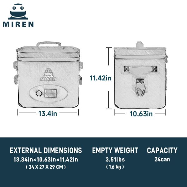 Popular Customisable Beeping 14L Soft Cooler Bag With Bluetooth Audio.