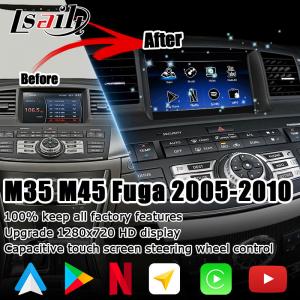China Infiniti M35 M45 Nissan Fuga HD multi finger touch screen upgrade carplay android auto video interface on sale