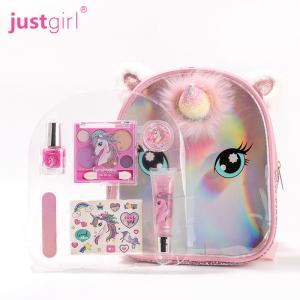 China Portable Lovely Makeup Kit For Girl Toys With Unicorn Backpack OEM ODM on sale
