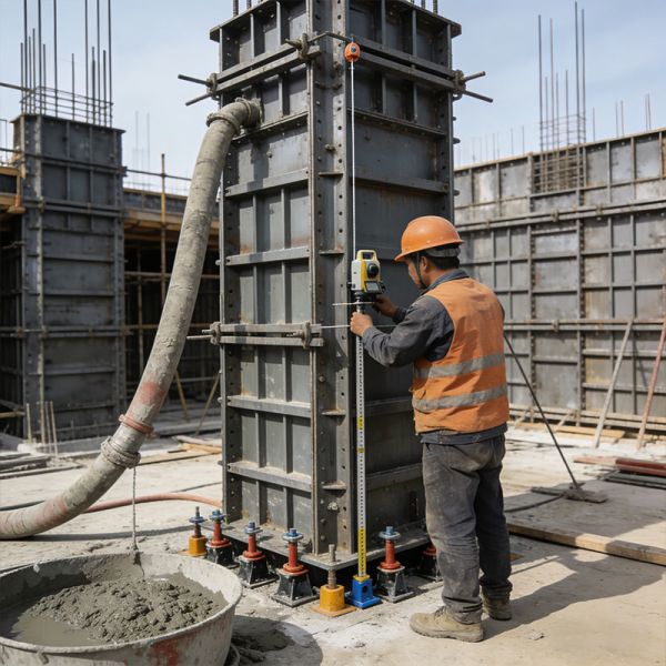 Purpose Built Housing Q235B Steel Structure Column Color Customization