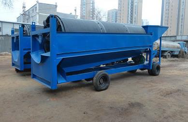 Quality Gold Washing Trommel Screen With Sluice Box Simple Operation Easy Maintenance for sale
