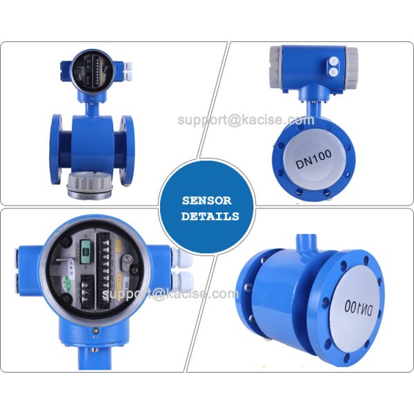 Exd IIBT4 Type Explosion Proof Flow Meter , Electromagnetic Wastewater Flow Meter