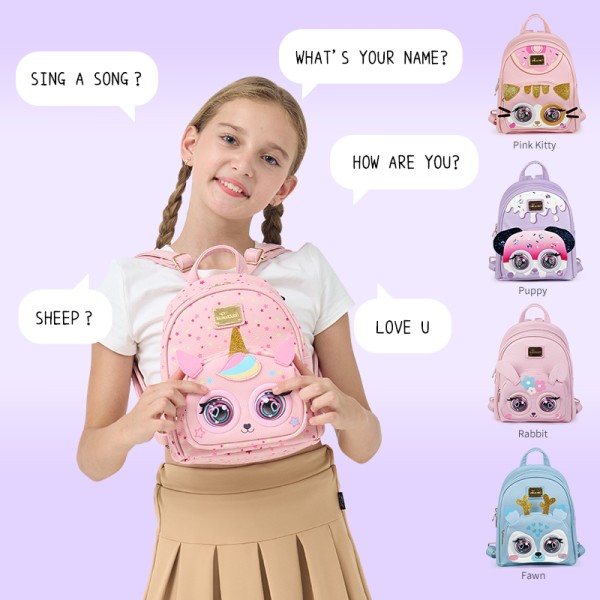 Supercute Custom Blinking Backpack Bag Kids School Backpack Bag Creative Products