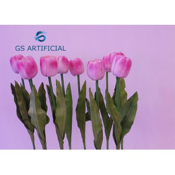 PU Tulip Lighted Artificial Trees Moisture Resistant Electricity Power Supply