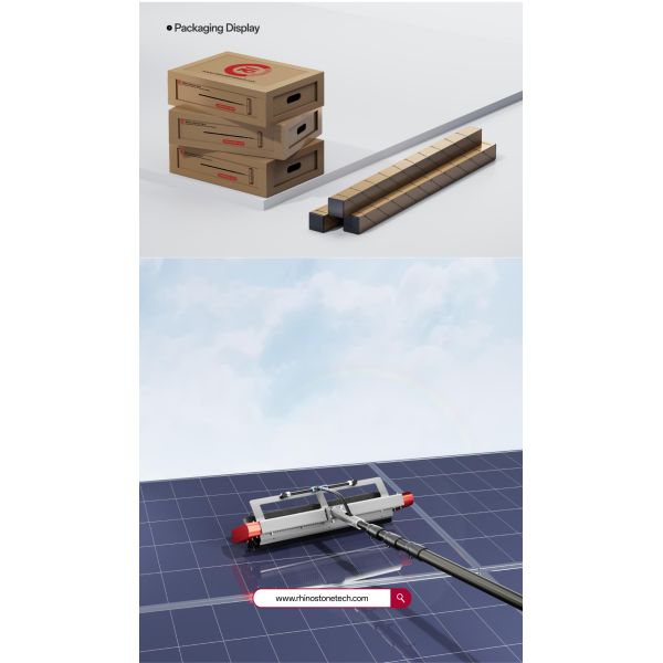 IP65 Solar Panel Cleaning Tools Brushless Motor Dust Removal Cleaning Kit Customized
