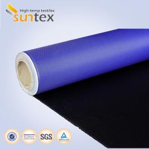 China Fireproof Polyurethane PU Coated Fiberglass Fabric Fire Resistant Thermal Insulation on sale