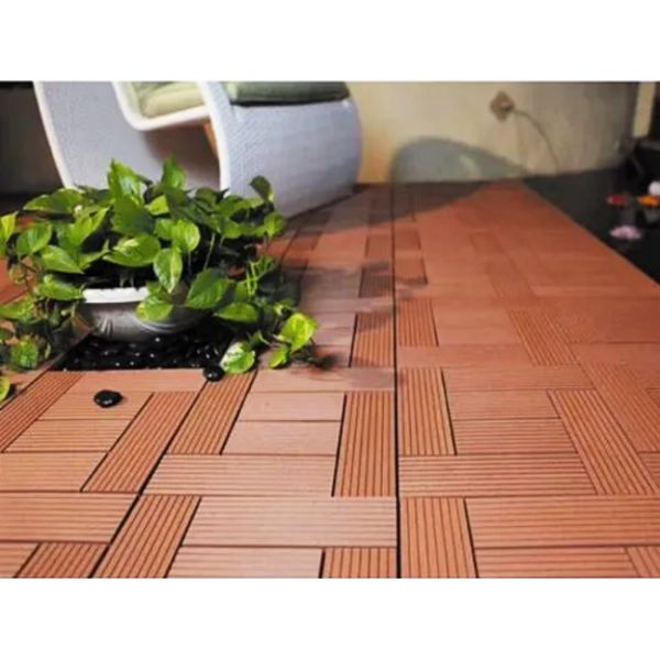 Durable 200 X 24mm WPC DIY Decking Outdoor Balcony Wall Cladding 3d Tiles