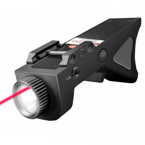 China Powerful Rechargeable LED Tactical Flashlights 800 Lumens Red Laser on sale