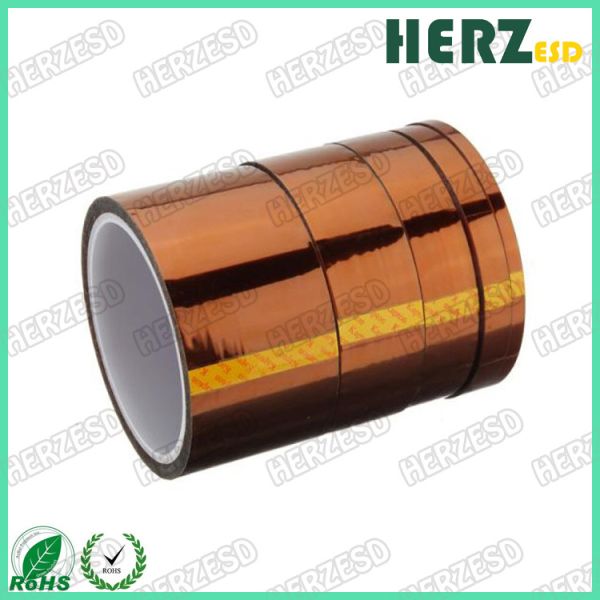 Polyimide Material ESD Warning Tape , Anti Static Kapton Tape Width 3-500mm