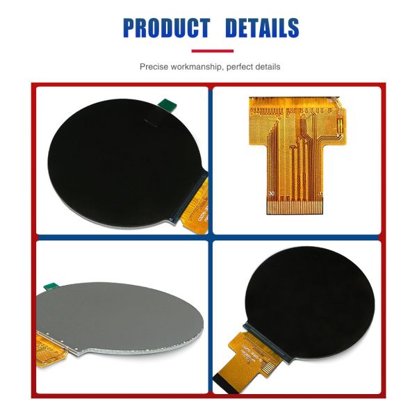 2.76 Inch Circular TFT LCD Display 480x480 Resolution MIPI IC ST7701