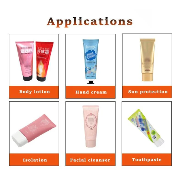 Automatic Body Lotion Toothpaste Soft Cosmetic Cream Tube Filling Sealing Machine
