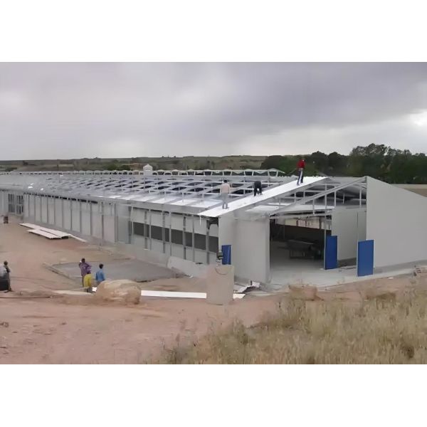 Poultry Steel Frame Prefab House Automatic Broiler Chicken Farming Equipment