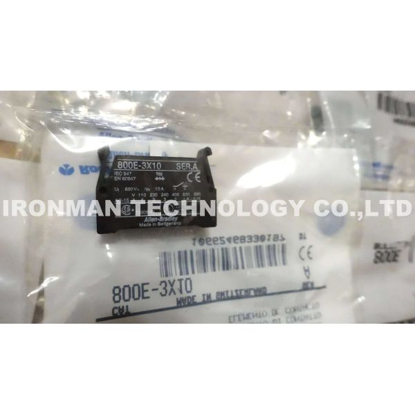 Black AB Allen Bradley PLC 800E-3X10 Contact Block 800E3X10