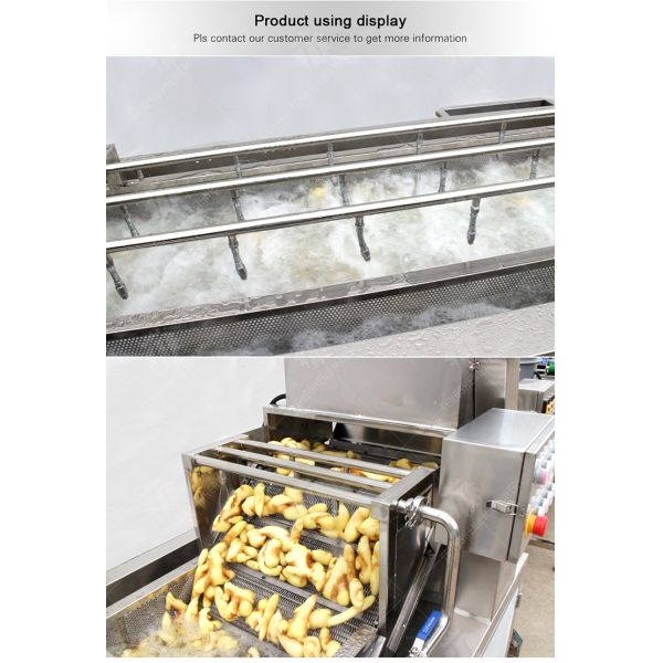 240KG Bubble type fruit and vegetable washing machine Eddy current washing machine large bubble cleaning machine