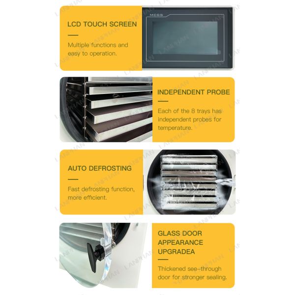 3M2 Lanphan Candy Cake Freeze Dryer Machine Fruit Vegetable Freeze Drying Lypholizer Machine