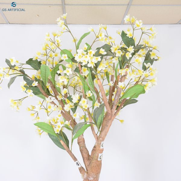 Handmade Artificial Plumeria Flower Tree For Indoor / Outdoor Decoration