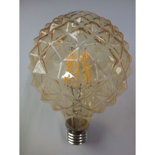 decoration lighting LED filament Globe bulbs G30 crystal cut glass