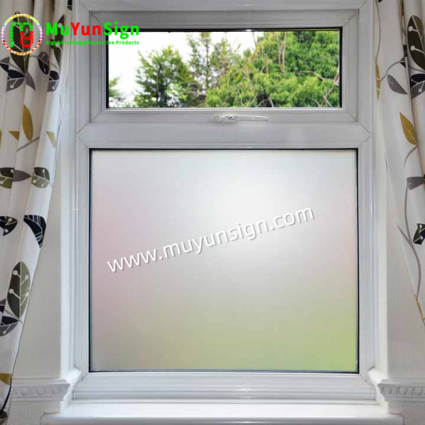 Privacy Protective Vinyl Window Film Self Adhesive Waterproof