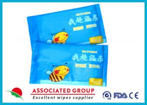 Buy cheap Single Piece Baby Wet Wipes , 55gsm 10PCS / Bag Water Baby Wipes No Fragrance Mini Size product