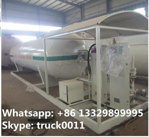 Quality Hot sale China supplier of mobile skid propane gas refilling station with digital scales, skid lpg tank with scale for sale