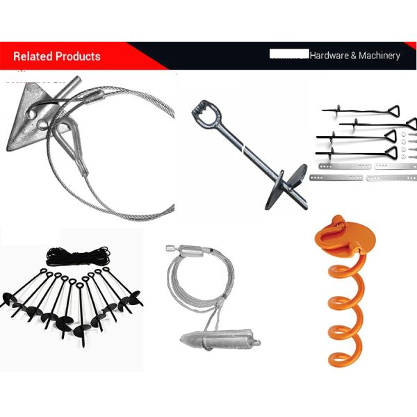 Galvanized ANSI Thimble Eye For Securing Structures Earth Ground Anchor