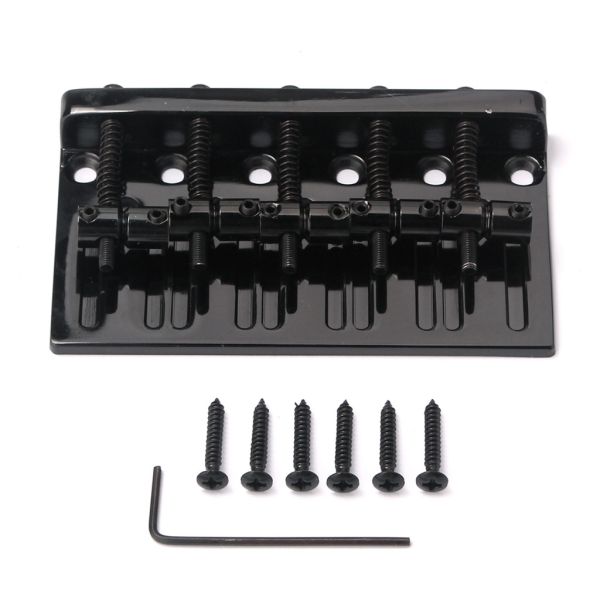 5 String Guitar Bridge Set Zinc Alloy Electric Bass Guitar Bridge With Wrench