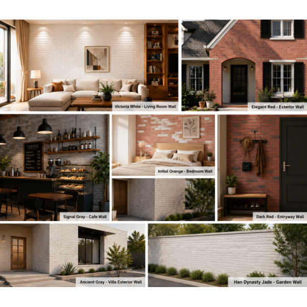 PU Stone Faux Cultural Bricks Polyurethane 3D Background Wall Panel For Villa Garden
