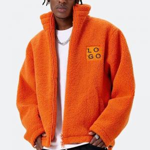 China                  Fashion Custom Color Winter Outdoor Fleece Coat Sherpa Jacket Full Zipper up Sherpa Fleece Jacket for Men              on sale