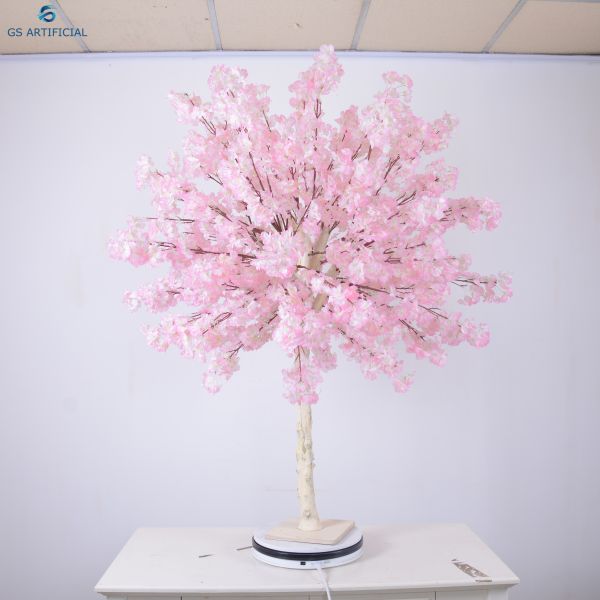 Table Tree Wedding Centerpieces / Garden Decoration Artificial Cherry Blossom Tree
