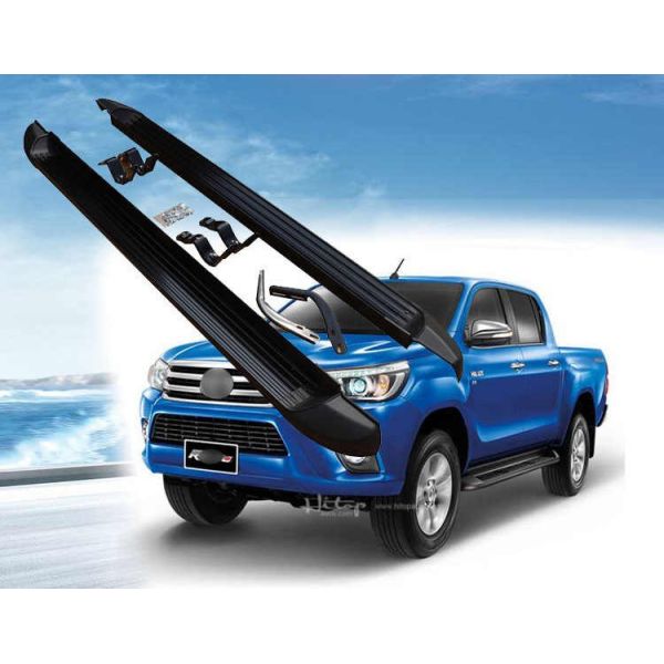 Auto Accessories Aluminum Side Step Running Board Black Color For Hilux Revo