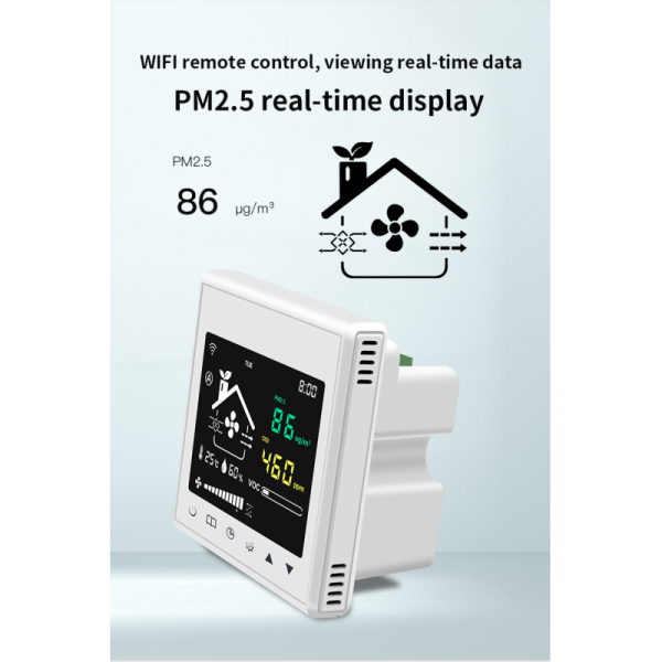 WiFi Smart Fresh Air Controller For Residential Commercial Ventilation System