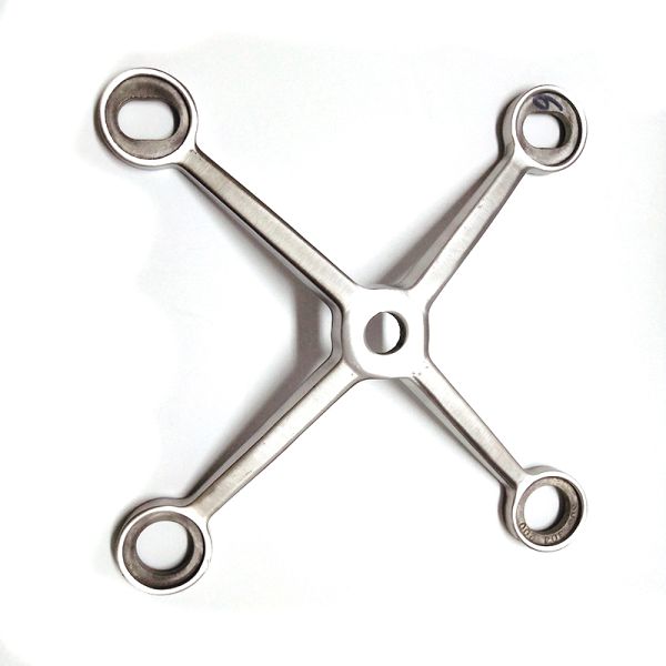 Stainless Steel304 316 4 Arms Spider Fitting For Glass Curtain Wall System