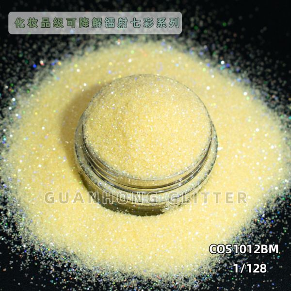High Flash Holographic Cosmetic Biodegradable Glitter Powder Bulk ODM