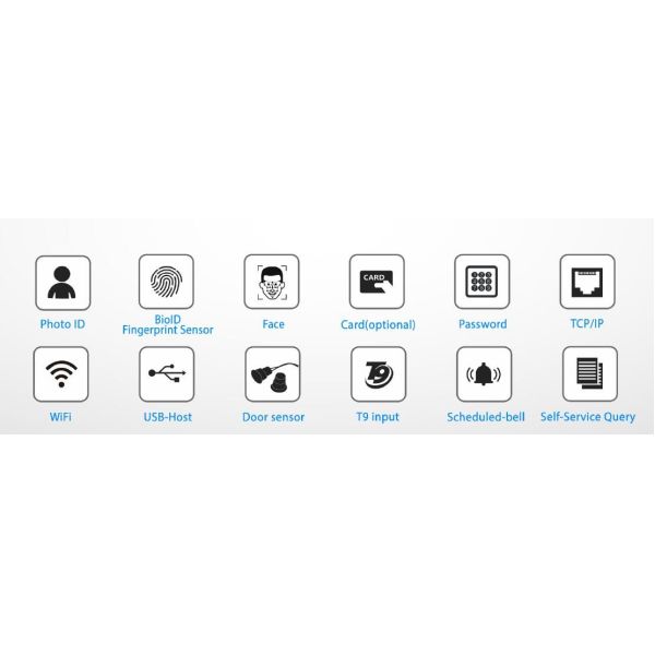 Face & Fingerprint Time Attendance WIFI Biometric Dynamic Facial Recognition Access Control System With Card Reader-FA220