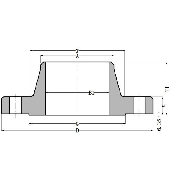 ASME B16.5 A105 Carbon Steel Weld Neck Raised Face Flange Class 2500LB WNRF for High Pressure Industrial Pipeline