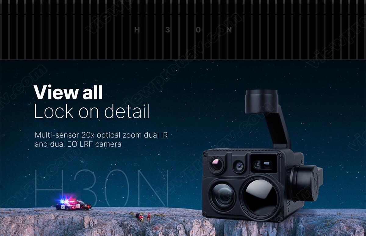 Viewpro H30N Multi-sensor EOIR Laser Rangefinder Dual IR Thermal EO Camera Sensor Mapping Aerial Photography UAV
