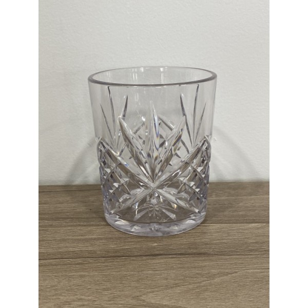 325ml Classic Whiskey Glass PC Plastic Unbreakable Crystal Clear