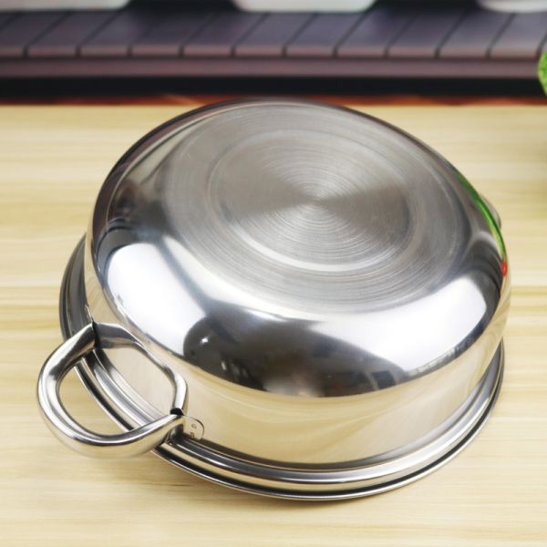 Double Soup Steamer Pot 28cm Household Non Stick Cookware Set