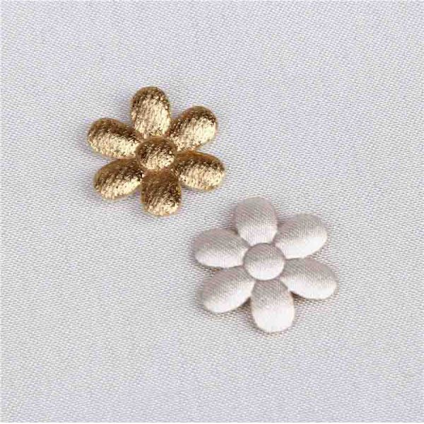 Material Fabric Sew-On Applique Flower Applique Crafts For Shoes Decoration Size 15 mm