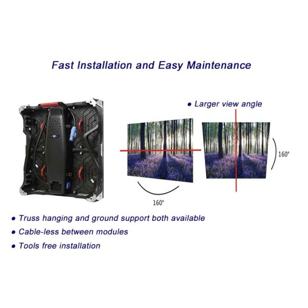 Front Access P2.5 Indoor Fixed Led Display With 48x48cm Cabinet