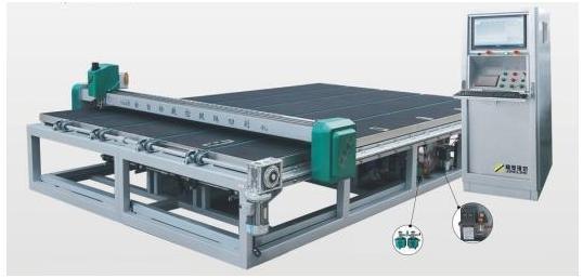 Fully Automatic CNC High-Efficiency Glass Cutting and Crushing Line, Double Glass Cutting Line