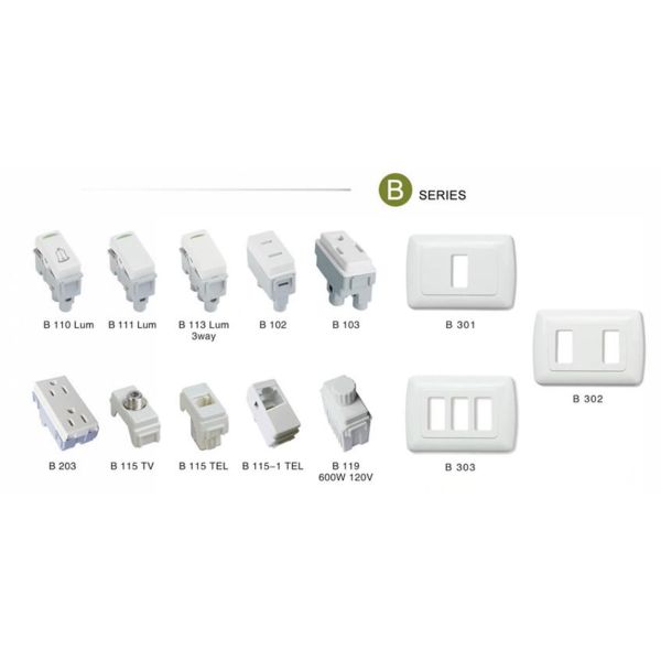 Home TV Wall Socket 10A Plastic Electrical Wall Socket