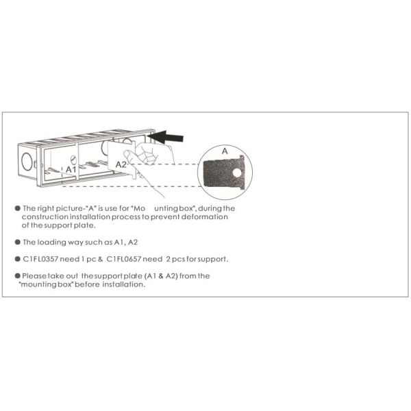 6 * 2W Decorative Recessed Mount Linear Step Light , LED Stair Lights CE / RoHs Approved