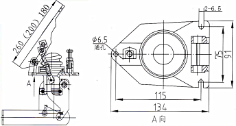 Heavy Duty Accelerator Control System Foot Accelerator Pedal Mechanical Gas Pedal
