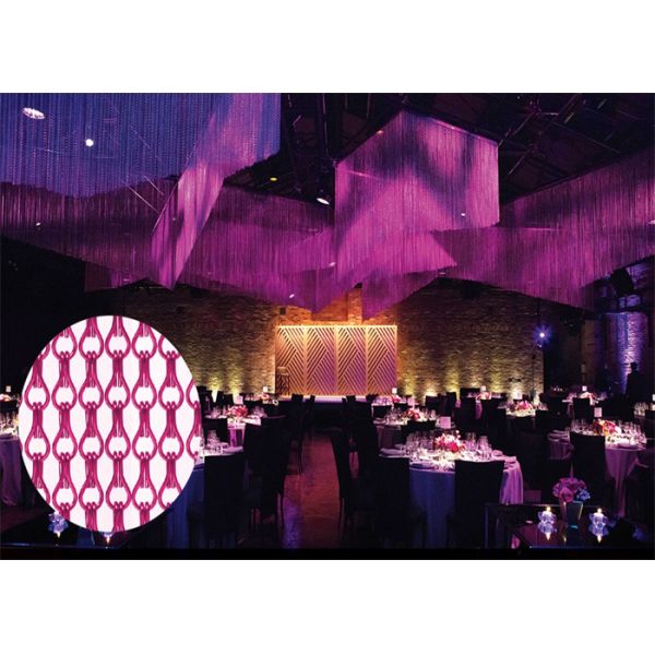 2MM Aluminum Metal Mesh Curtain Chain Drapery Fabric Decorative use